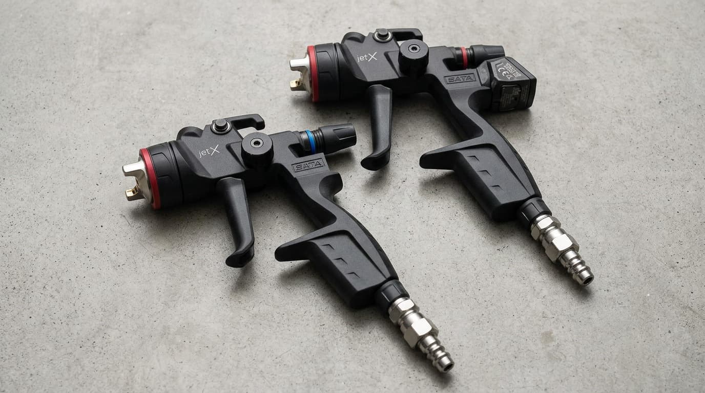 SATA jet X Lackierpistolen für Decklack und Klarlack
